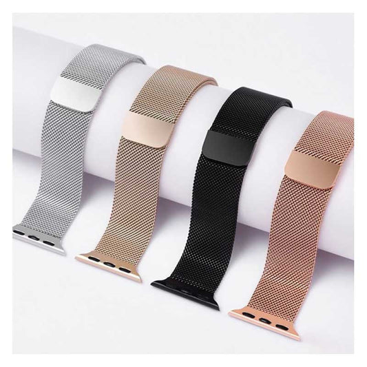 Magnetic Loop Metal Chain SmartWatch Band Black, Gold, Silver