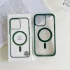 Luxury Wireless Charge Magsafe Transparent Case For iPhone